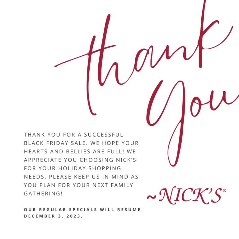 Specials Nick's Of Clinton